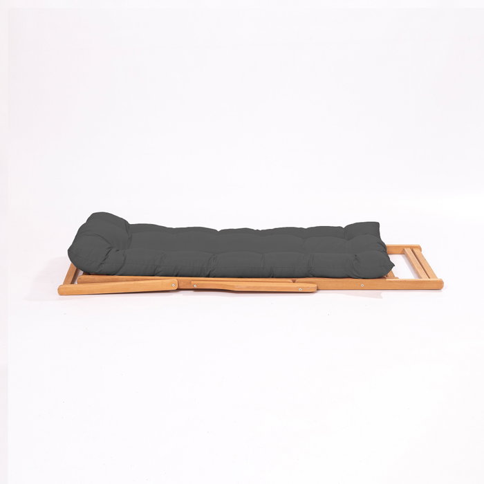 Hanah Home Silla de Jardín Gris y Natural